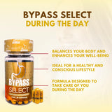 Generic Bypass Select cápsula en mano para comparar escala y uso práctico
