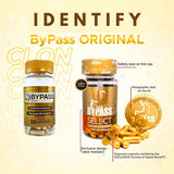 Generic Bypass Select etiqueta con lista de ingredientes y guía de uso clara
