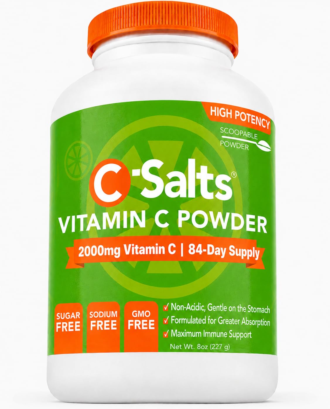 C-Salts frente del envase mostrando diseño y tamaño, aporta confianza