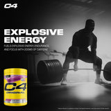 C4 Cellucor detalle de la etiqueta con ingredientes clave para energía y resistencia