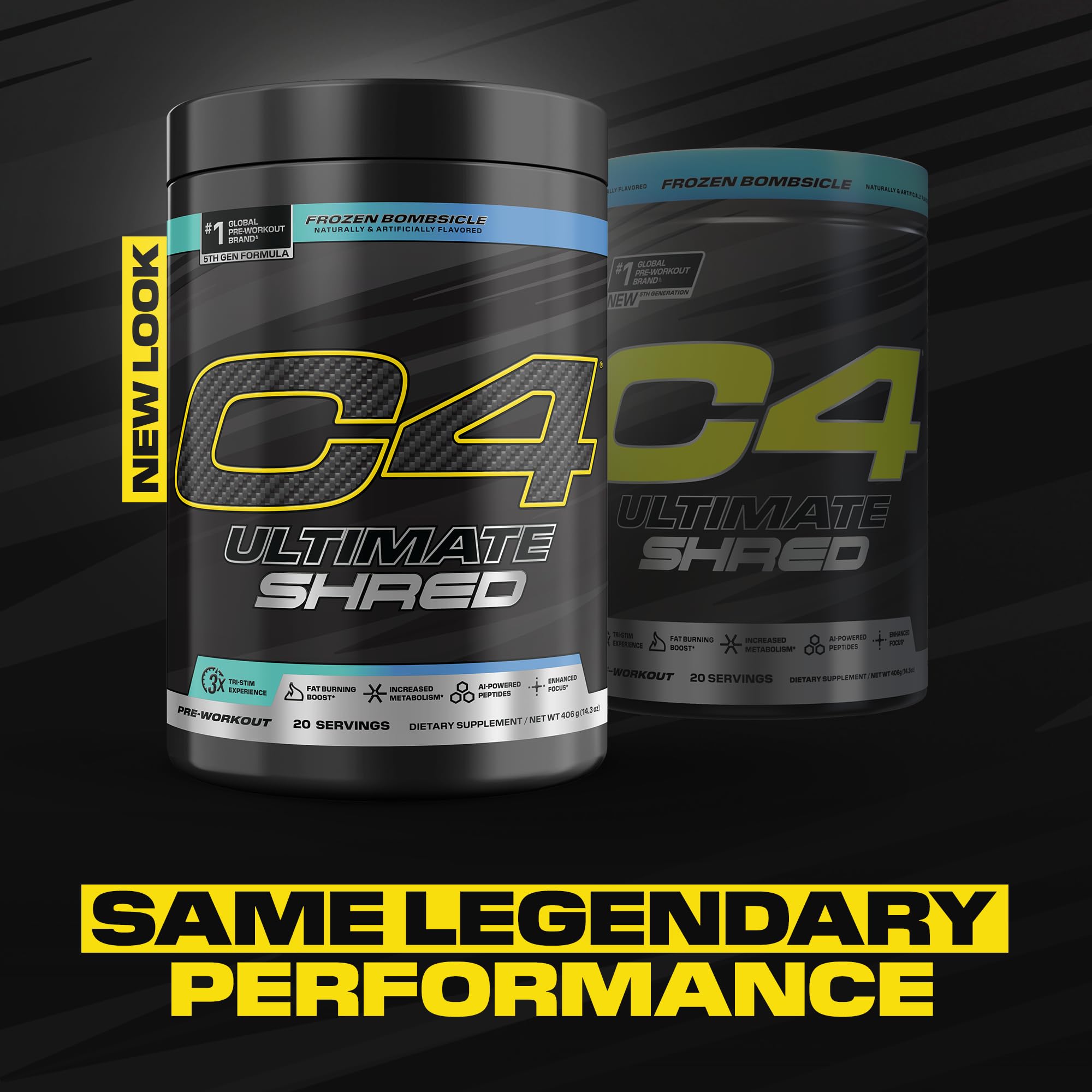 C4 Cellucor etiqueta de ingredientes en primer plano, verificación clara de compuestos