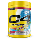 C4 Cellucor envase frontal que muestra sabor Hawaiian Punch y beneficios de energía