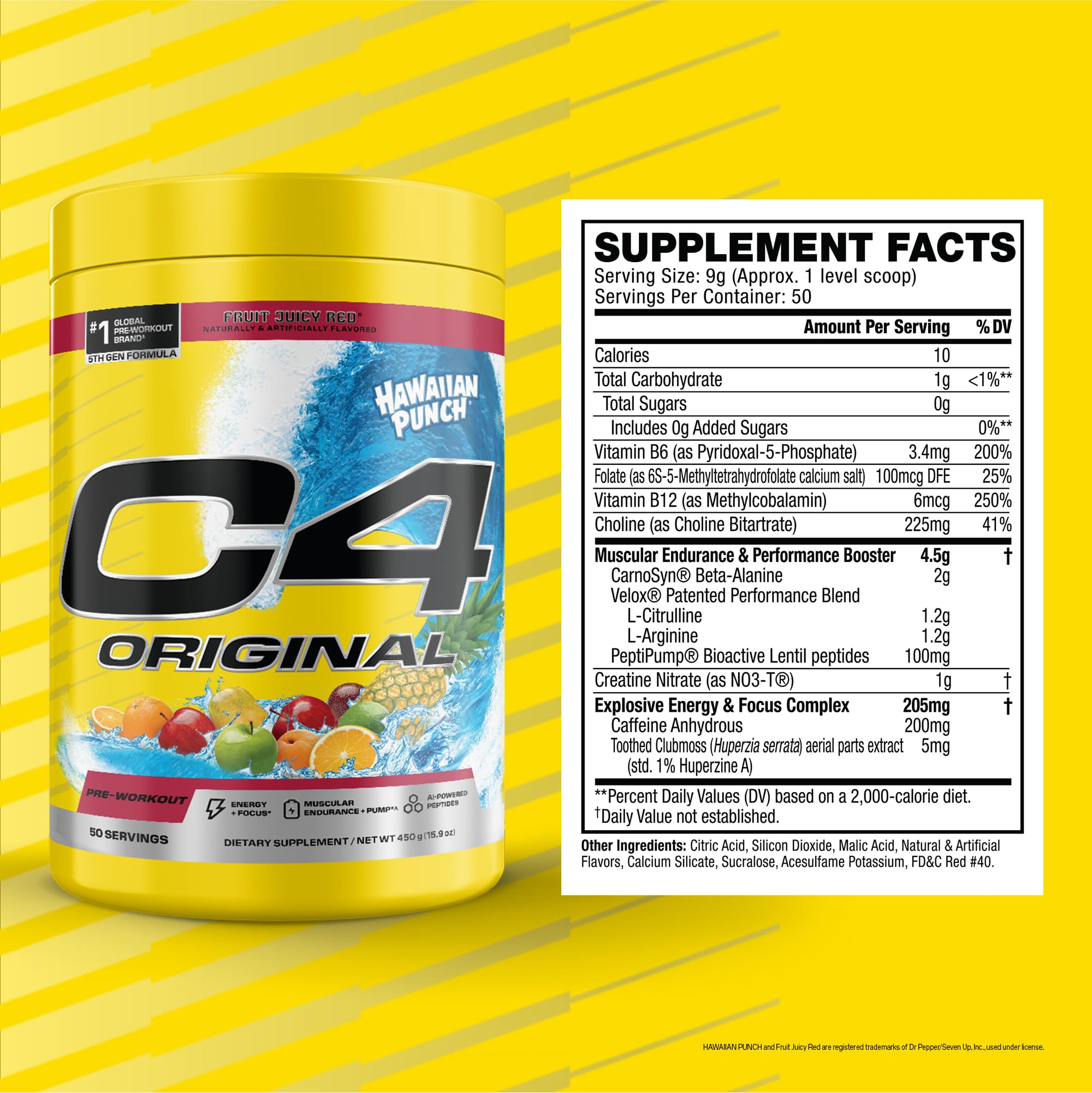 C4 Cellucor textura del polvo en cuchara, mezcla fácil y disolución rápida