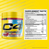 C4 Cellucor polvo textura en cucharón, beneficio de mezcla fácil y disolución