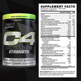 C4 Cellucor textura del polvo en primer plano, fácil disolución y mezcla rápida
