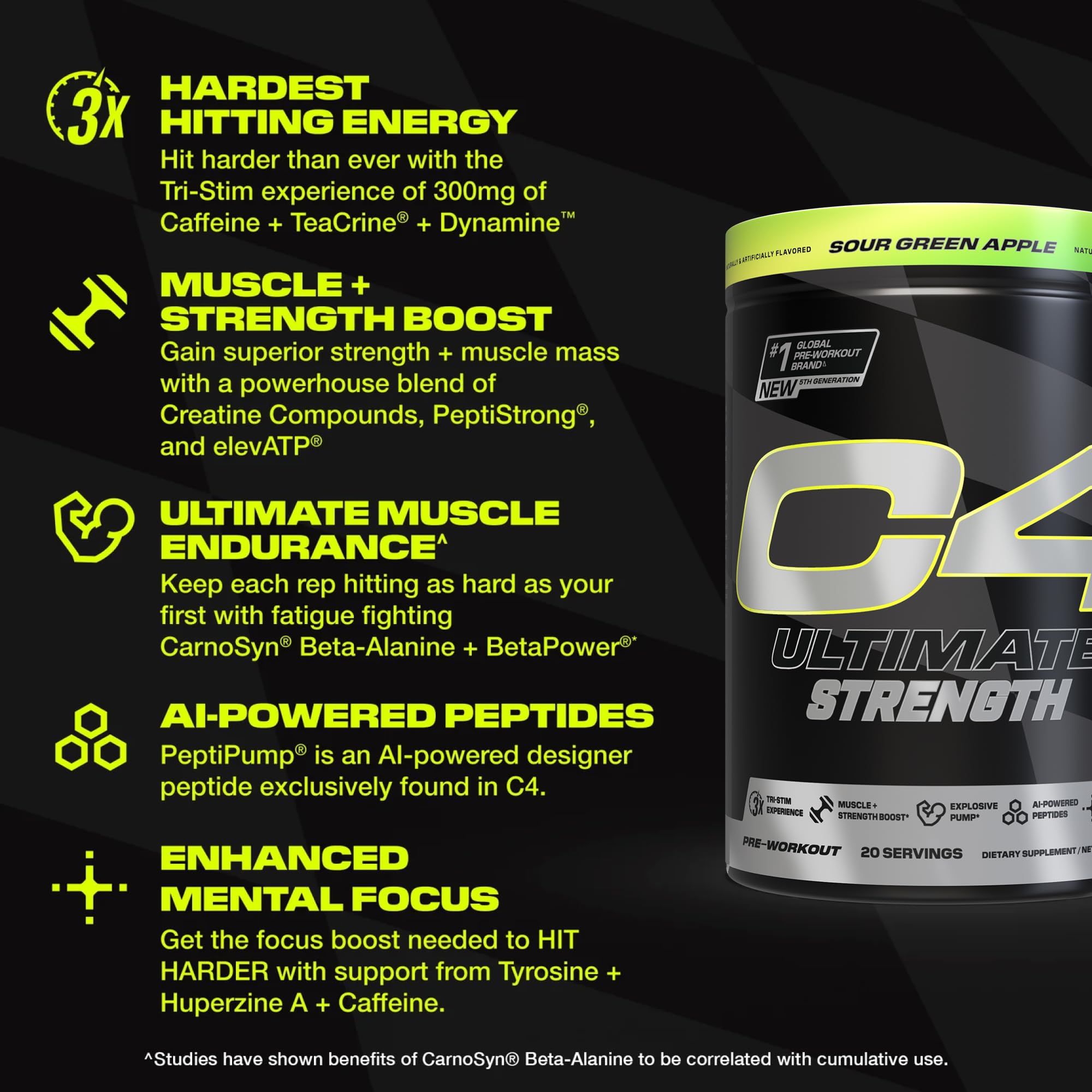 C4 Cellucor vaso mezclado listo antes de entrenar, energía instantánea y sabor
