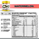 Vaso preparado de C4 Watermelon listo para entrenar y mantener enfoque