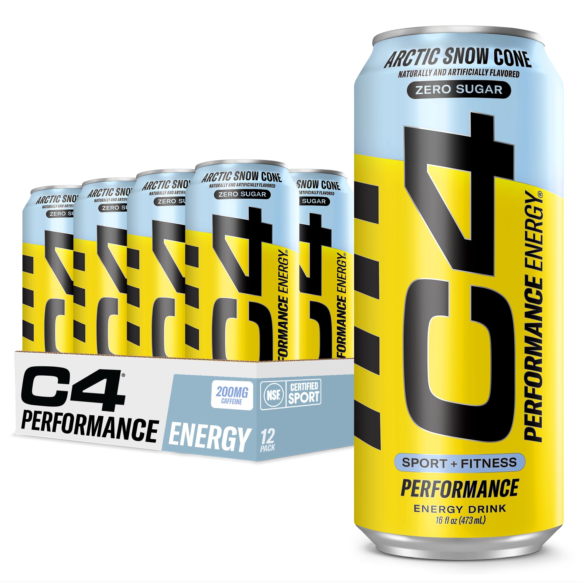 C4 lata frontal Sparkling Arctic con diseño llamativo y energía inmediata