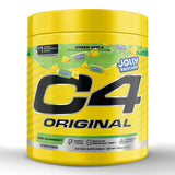 C4 frasco frontal JOLLY RANCHER Green Apple mostrando sabor y beneficios