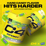 Etiqueta de C4 JOLLY RANCHER con lista de ingredientes y certificación NSF, transparencia