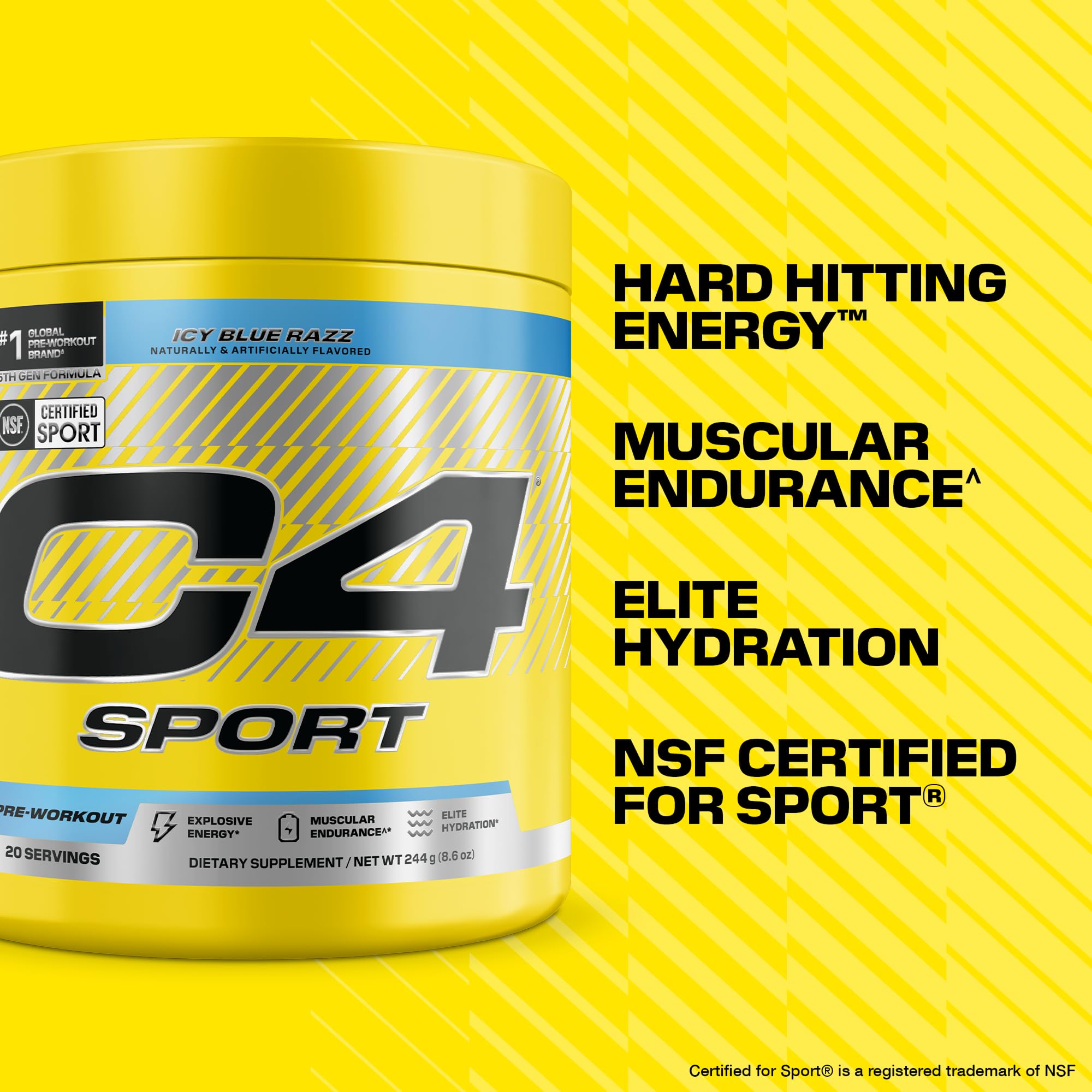 C4 bebida preparada en shaker lista para entrenar y mejorar enfoque