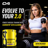 C4 envase abierto con etiqueta visible informando ingredientes clave