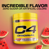 C4 Original en bolsa de gimnasio mostrando uso práctico y energía pre-entrenamiento