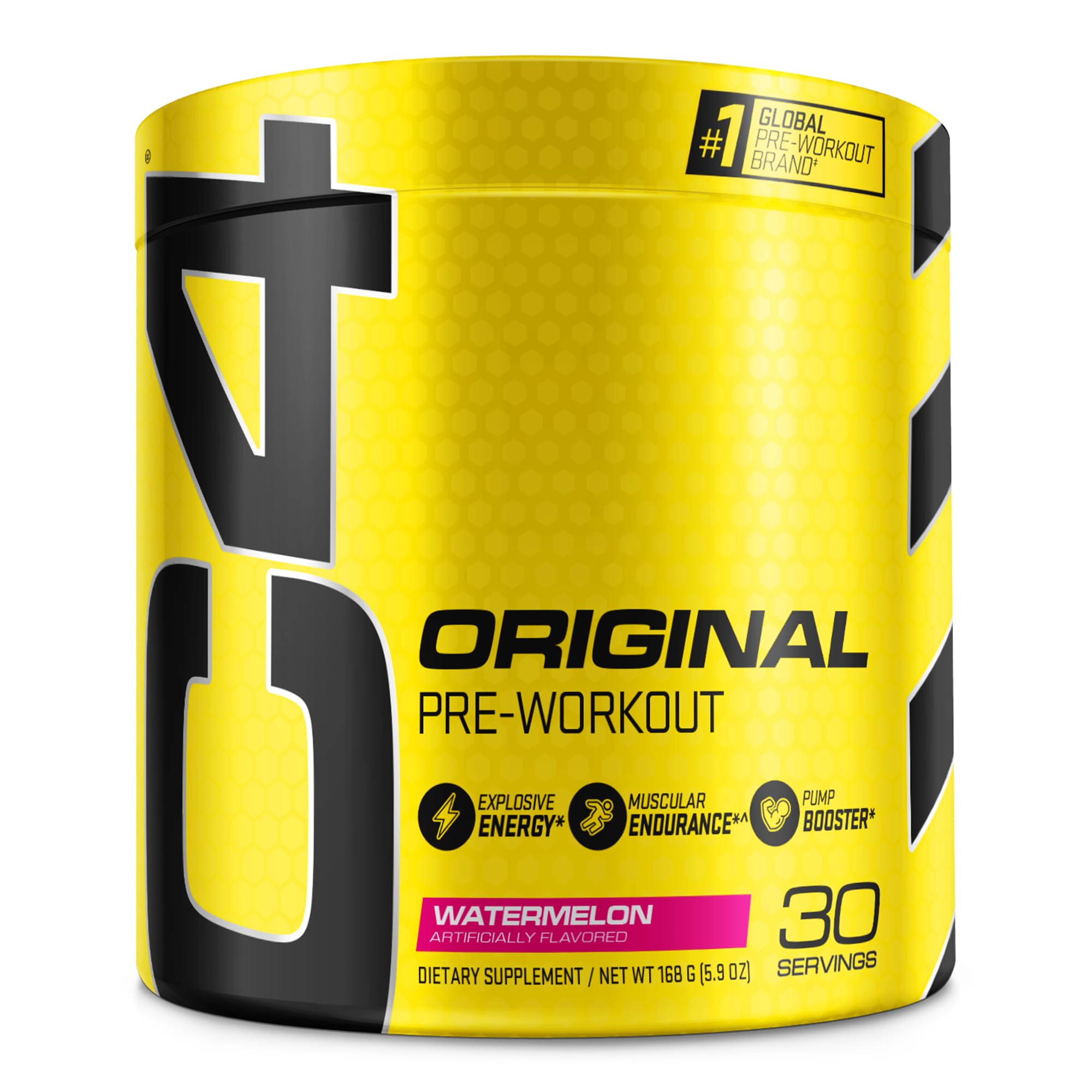 C4 envase frontal Watermelon sin azúcar mostrando 30 servicios y beneficio energía