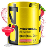 C4 envase frontal Strawberry Margarita mostrando marca y sabor energizante