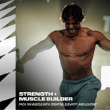 Escena de entrenamiento con C4, sabor Hawaiian Punch Berry Blue motivador