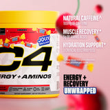 C4 bebida preparada en vaso lista para consumir antes del entrenamiento