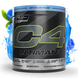 C4 envase frontal ICY Blue Razz mostrando diseño y cantidad 20 servicios