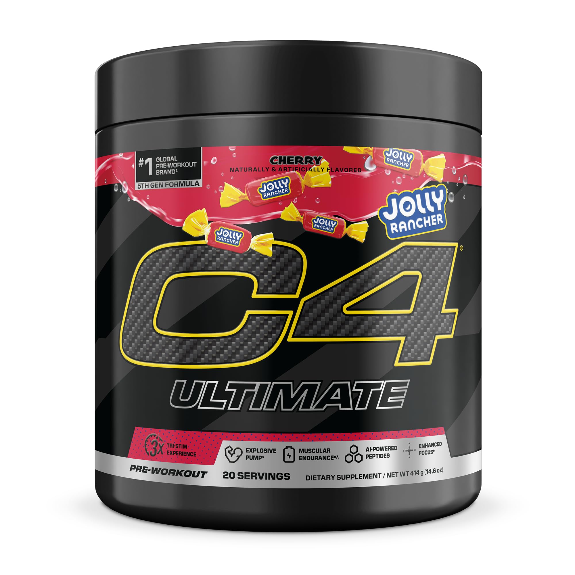 C4 bote frontal JOLLY RANCHER Cherry mostrando diseño y beneficio energético