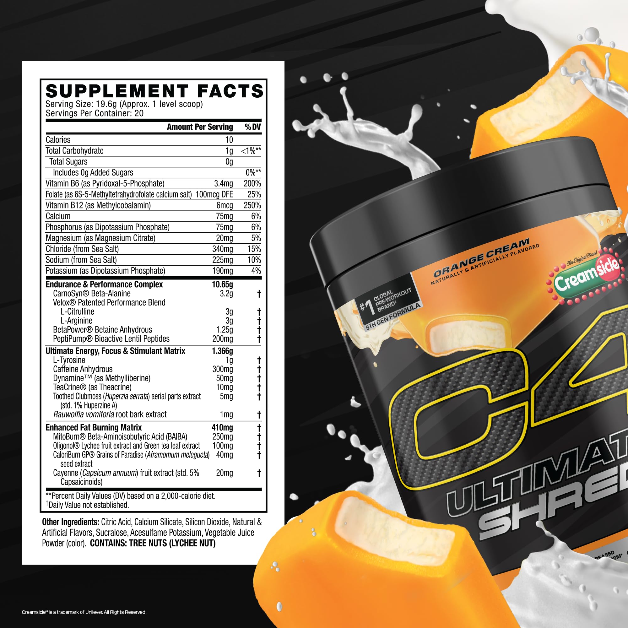 C4 batido preparado en botella durante entrenamiento para energía sostenida