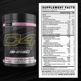 C4 bebida preparada en vaso rosa lista antes del entrenamiento