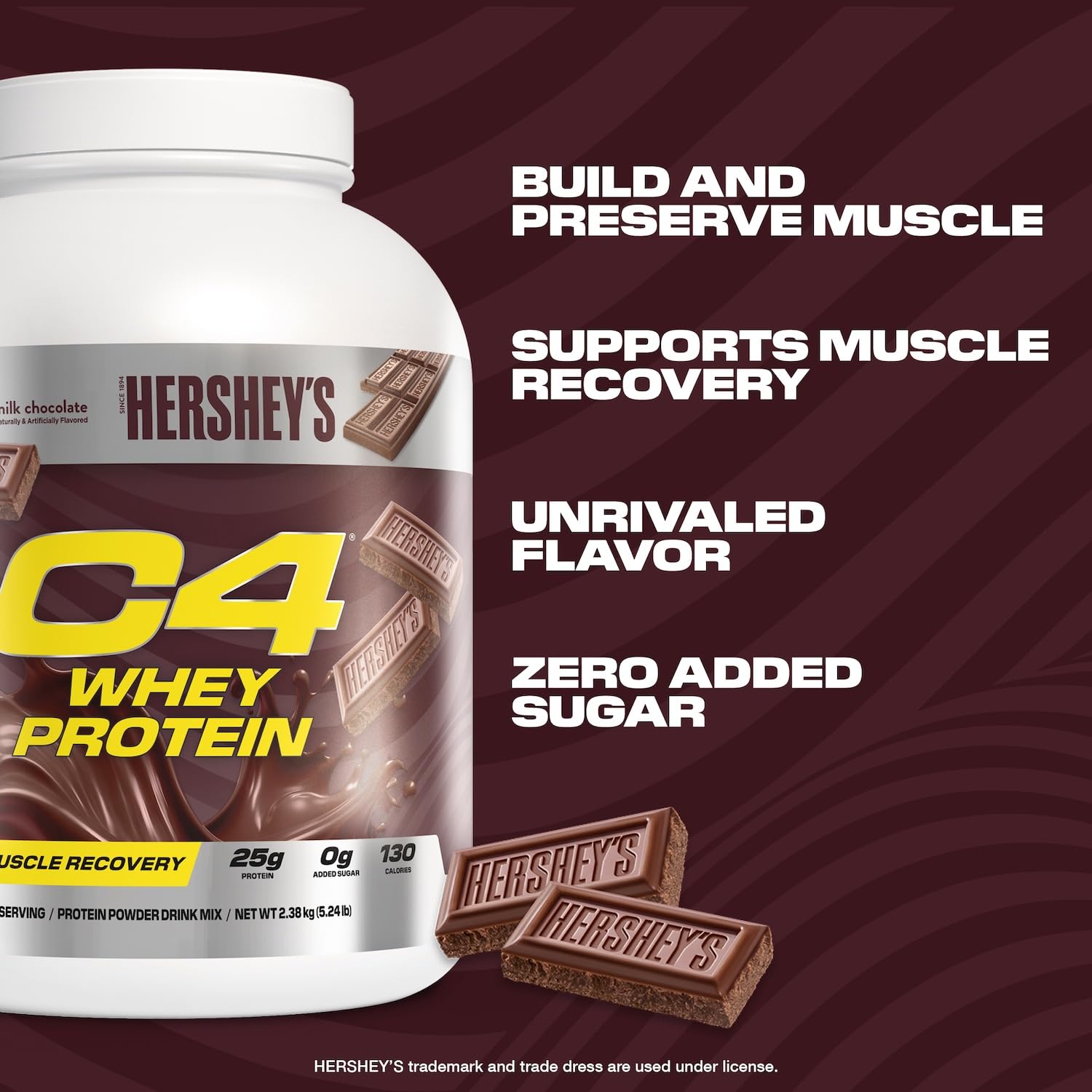 C4 Whey HERSHEY'S batido cremoso listo para recuperación postentreno