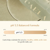 CAELA botella de 200 ml junto a un objeto de referencia para comparar tamaño, práctico para uso diario