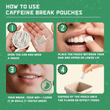 Caffeine Break pouch detalle textural que destaca sabor y comodidad
