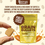 Caffeine Bullet comparación de tamaño en mano para escala práctica