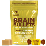 Caffeine Bullet empaque frontal mostrando diseño y porciones portátil