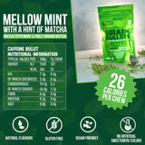 Caffeine Bullet etiqueta nutricional clara con info de cafeína y L-Theanine
