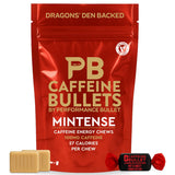 Caffeine Bullet envase frontal mostrando 16 pastillas y facilidad de transporte