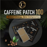 CAFFEINE PATCH 100 parche aplicado en la piel para energía sostenida durante horas