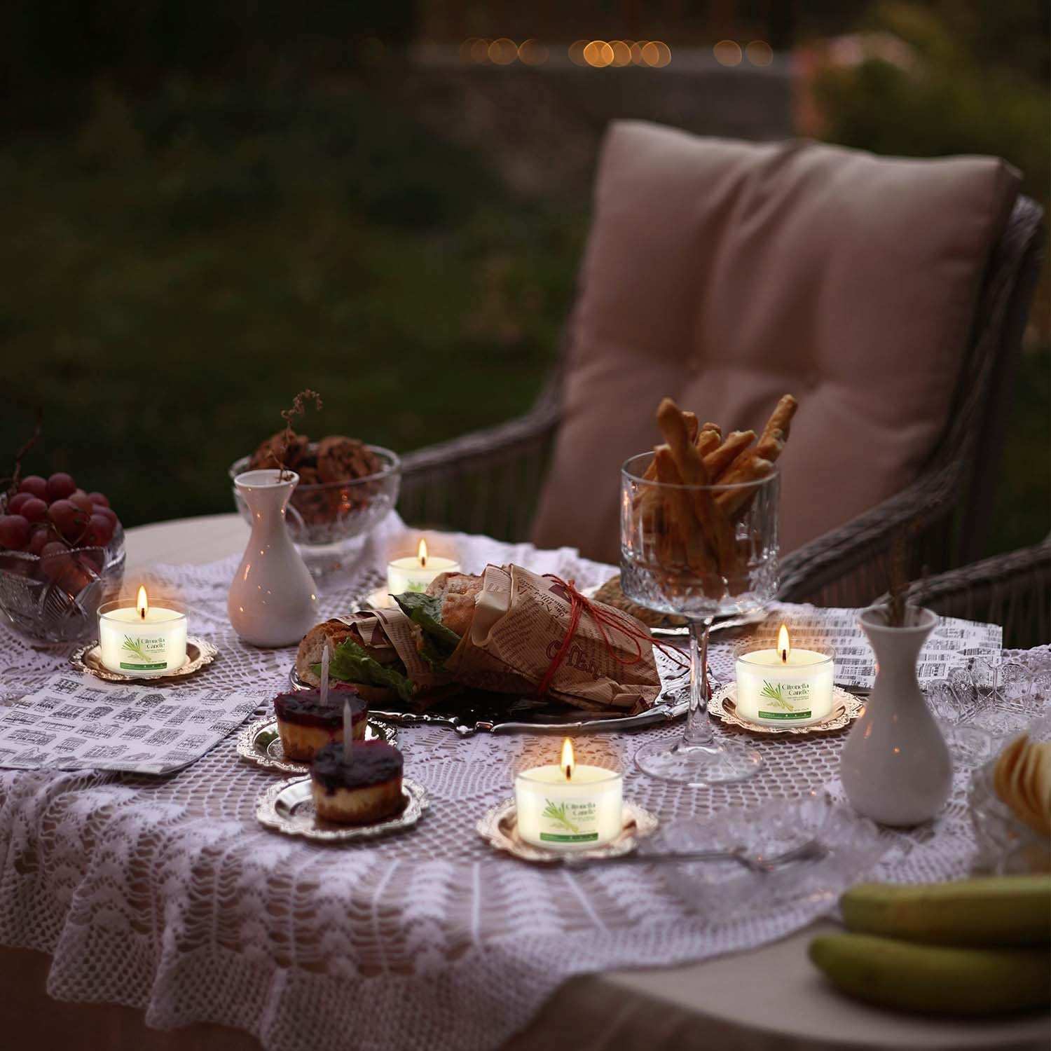 CAKETYCG velas colocadas en portavelas mejoran estética