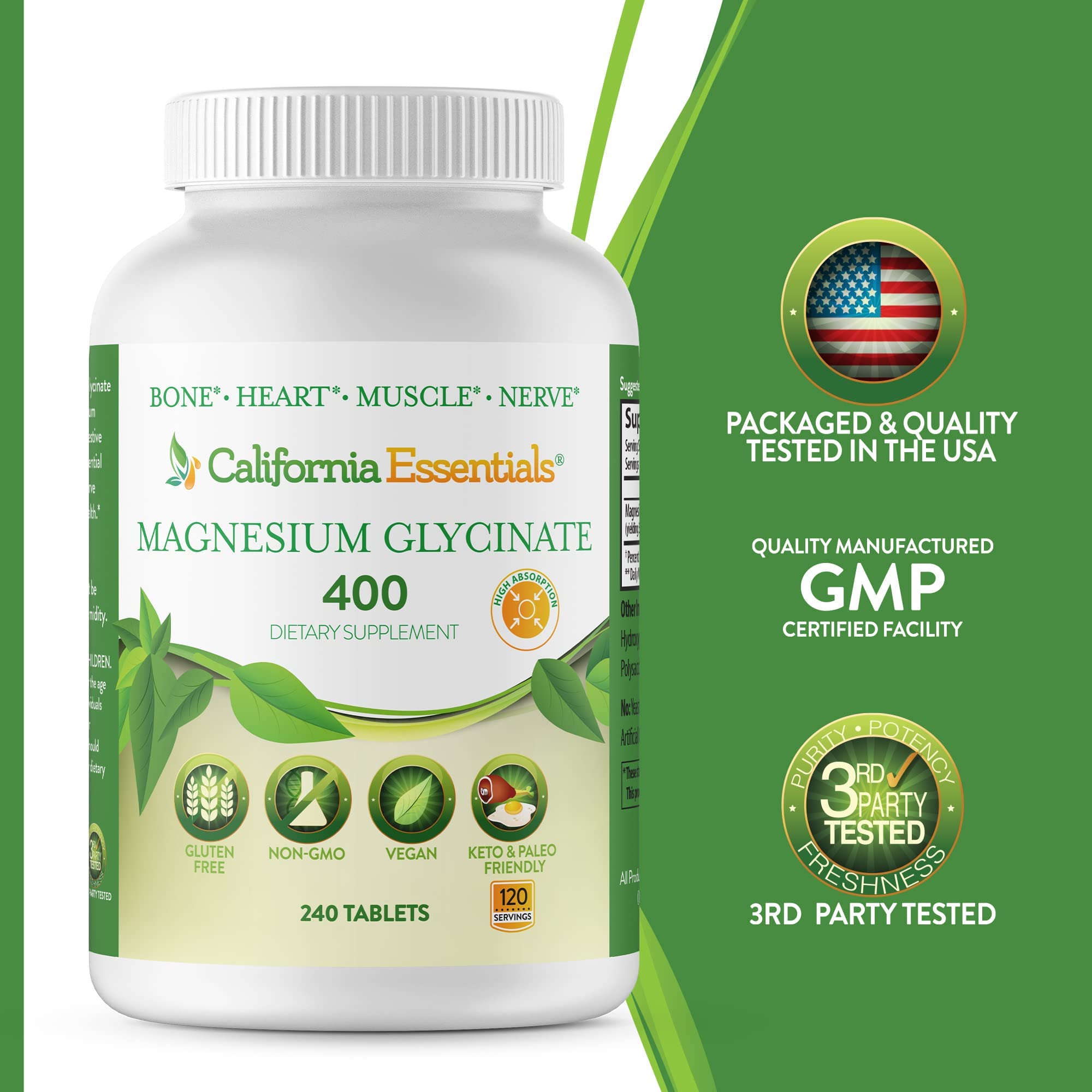California Essentials tabletas junto a vegetales simbolizando apoyo al bienestar