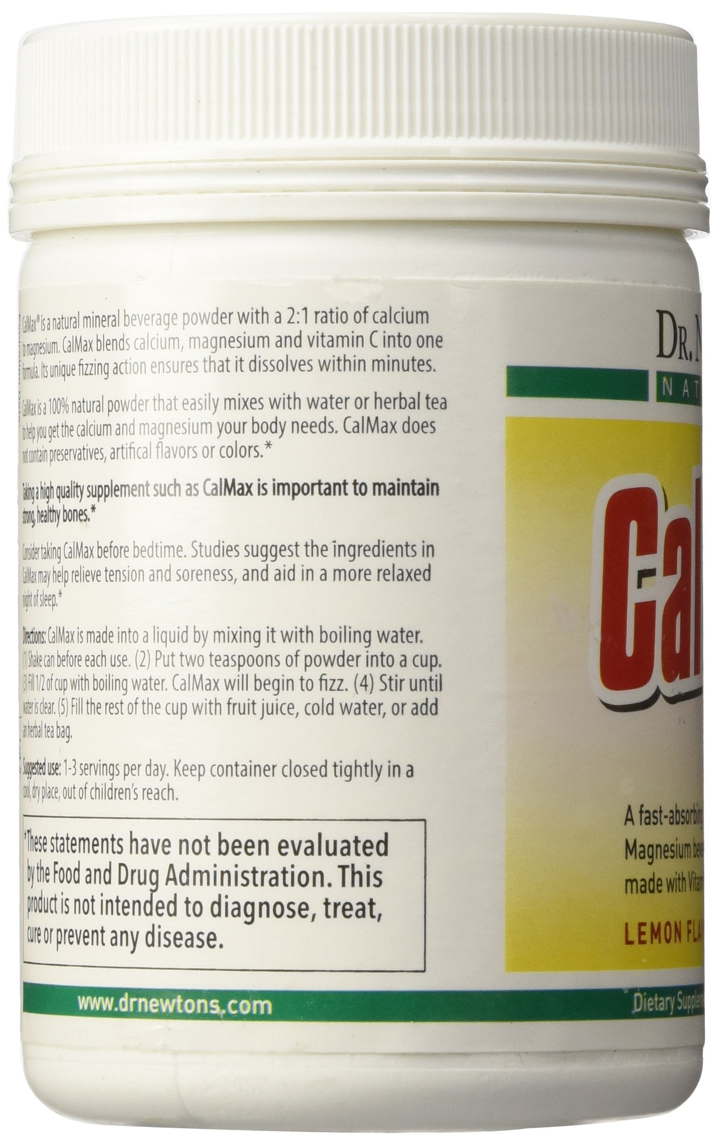 Cal-Max 2-0-0 etiqueta con información de ingredientes y proporción 2 a 1
