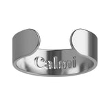 CALMI anillo frontal mostrado en caja, atractivo y discreto
