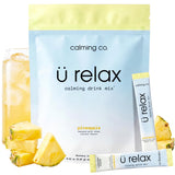 Calming Co Ü Relax 2.0 frente del empaque mostrando 20 sticks y beneficios