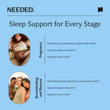 CalmNight etiqueta con lista de ingredientes y certificación GMP clara
