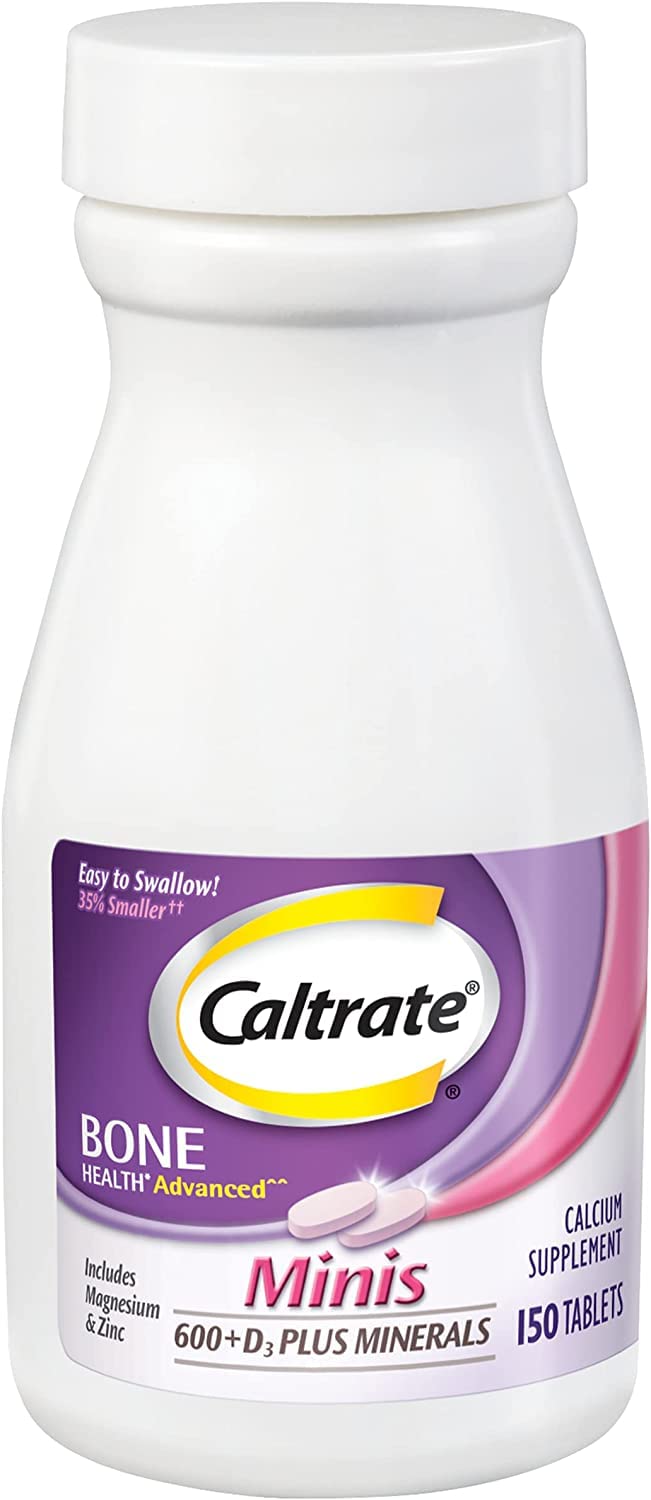 Caltrate Minis en bolso de viaje mostrando practicidad para salidas