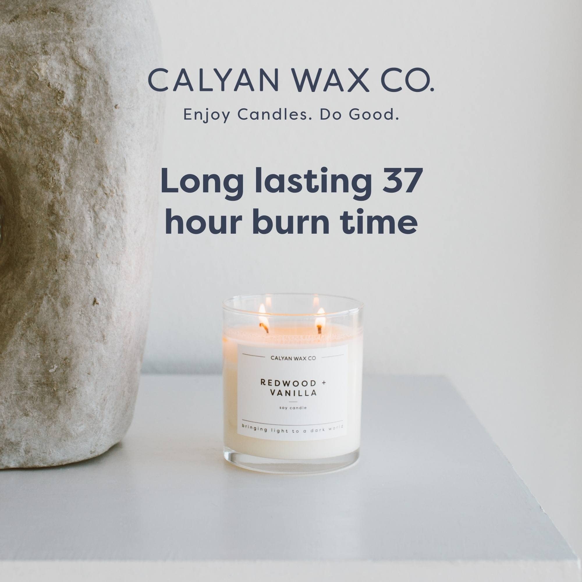 Calyan Wax Co. textura de cera 100% soja que garantiza quema uniforme