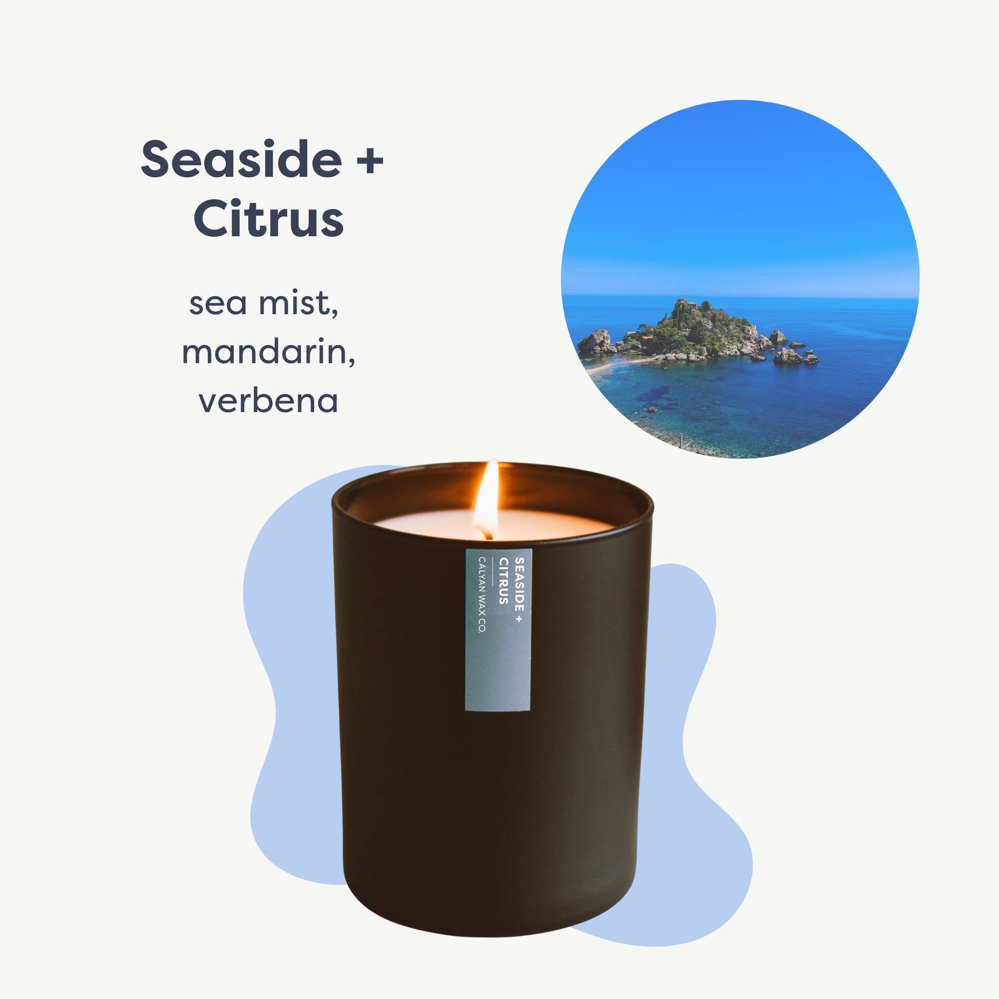 Calyan Wax Co. vela encendida creando ambiente acogedor y fragancia duradera