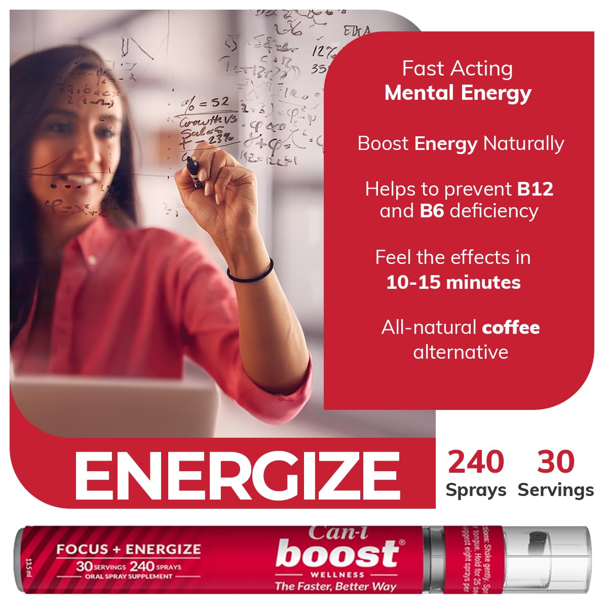 Can-i Boost detalle de la botella y atomizador mostrando calidad y facilidad de uso