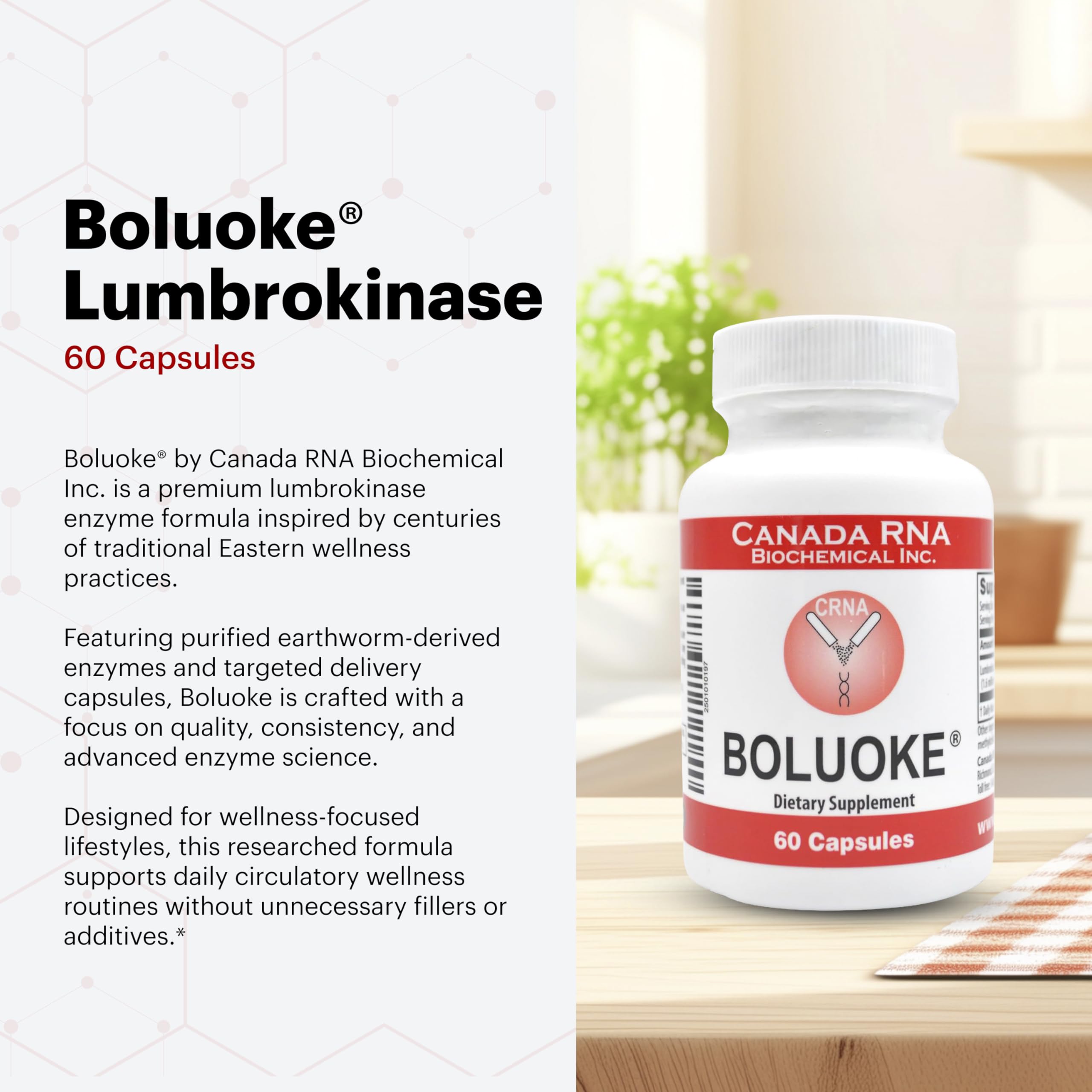 Canada RNA detalle de etiqueta con ingredientes y dosis visibles