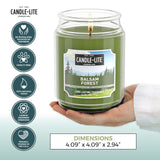 CANDLE-LITE primer plano de la cera verde mostrando textura y color uniforme