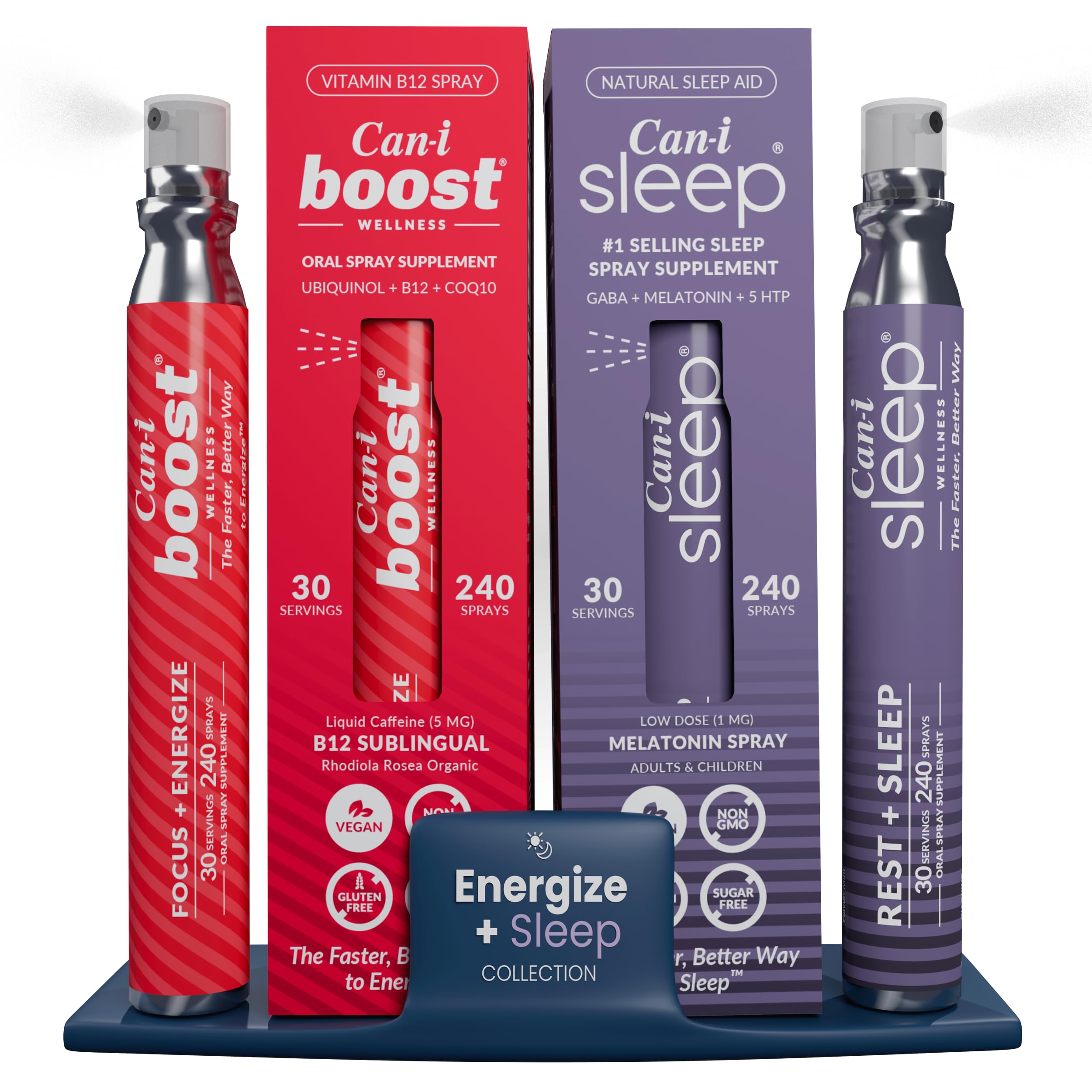 Cani Brands Feel Amazing Can-i Boost botella frontal mostrando diseño y utilidad