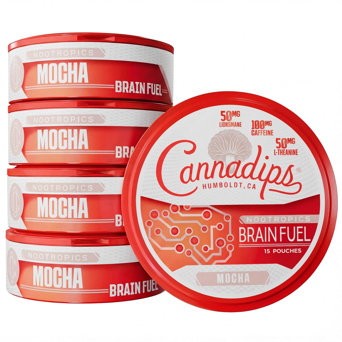 Cannadips frente del paquete mostrando diseño y conveniencia