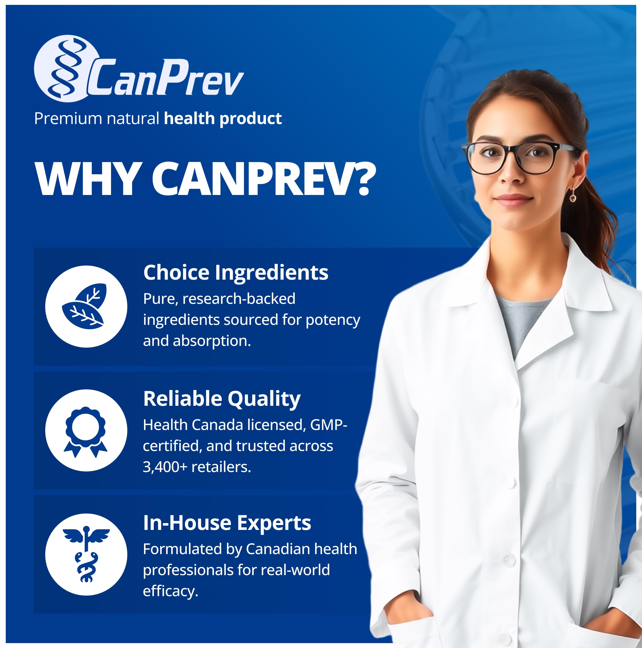 Capsulas CanPrev sobre madera, enfatiza fórmula pura y sin azúcares añadidos