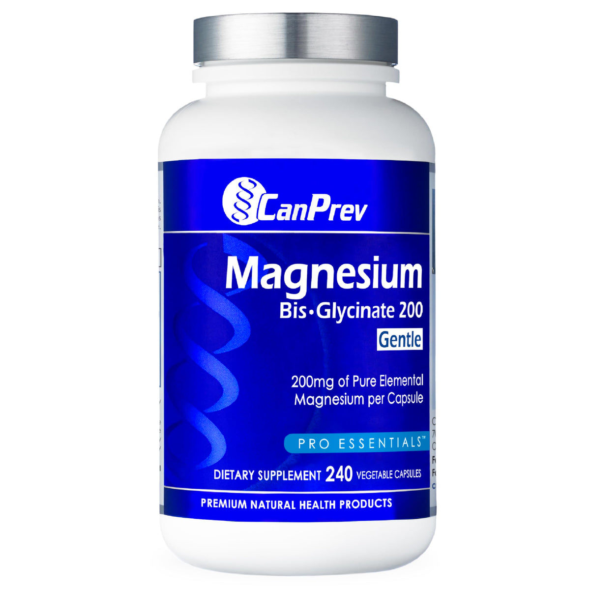 CanPrev frontal del empaque mostrando suplemento y volumen, facilidad de compra