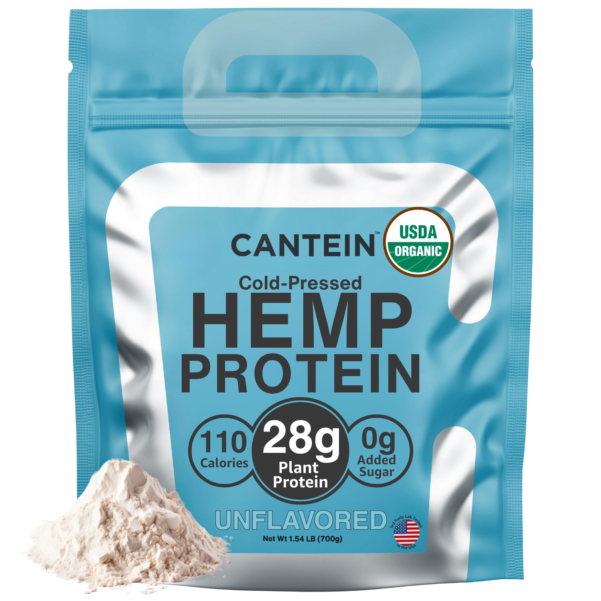Cantein envase frontal mostrando marca y tamaño 700g, confianza orgánica